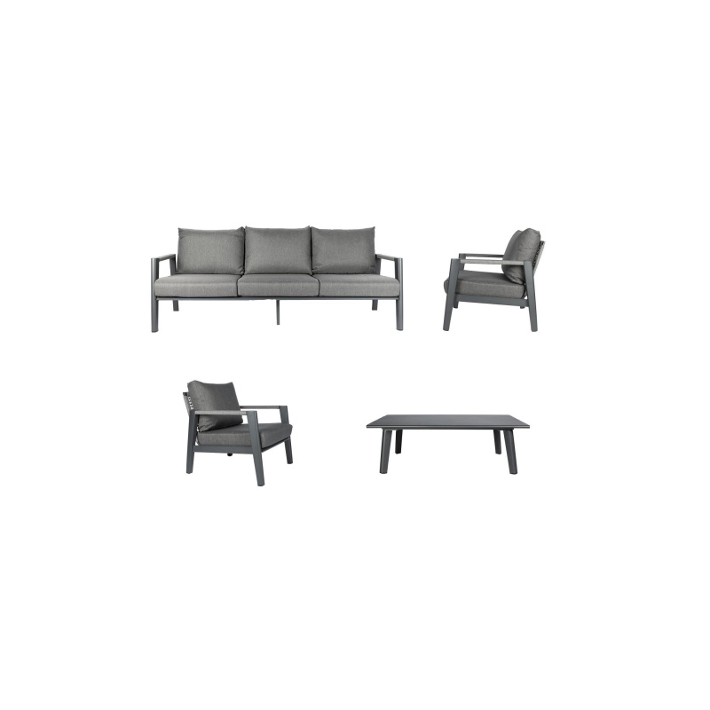 Vista Outdoor Sofa Set Granite - Granite